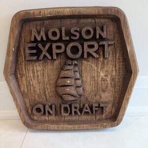 Molson Export on Draft Beer Wall Mount Plaque